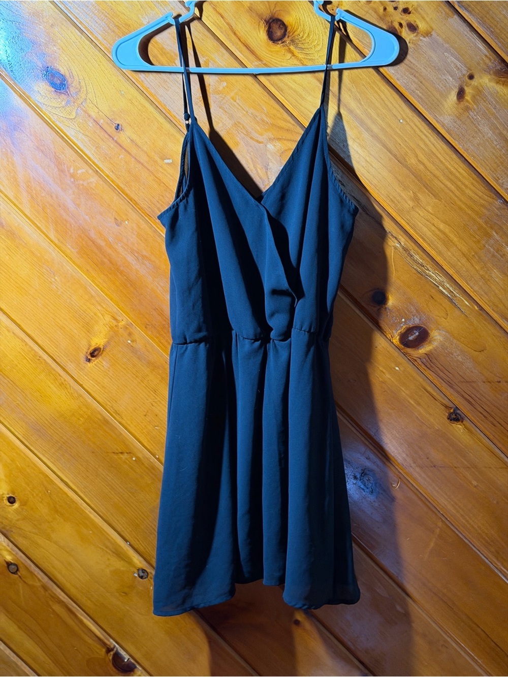 Forever 21 Black Spaghetti-Strap Mini Dress